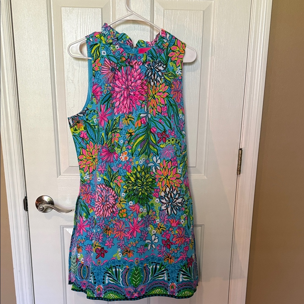 Lilly Pulitzer Turquoise, Pink & Green Floral Romper - Worn once - Picture 6 of 8